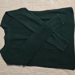 American Eagle Outfitters Teal Crew Neck Sweater